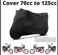 Full Size Waterproof Motorcycle Cover for 70cc & 125cc – Heavy-Duty 190T UV Protective, Scratch & Dust Proof Outdoor Bike Cover with Storage Bag