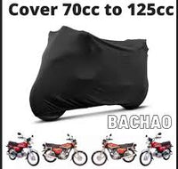 Full Size Waterproof Motorcycle Cover for 70cc & 125cc – Heavy-Duty 190T UV Protective, Scratch & Dust Proof Outdoor Bike Cover with Storage Bag